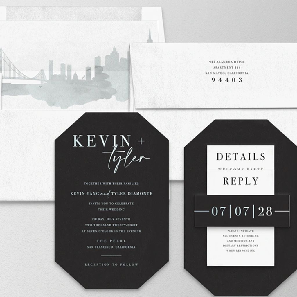 Geometric and bold black & white