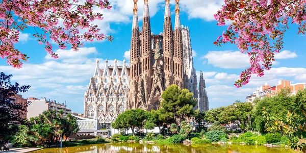 La Sagrada Familia, Barcelona, Spain.