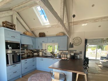Kitchen and wood floor