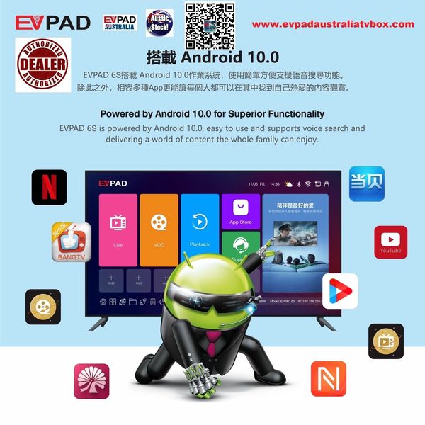Evpad 6S www.evpadaustraliatvbox.com