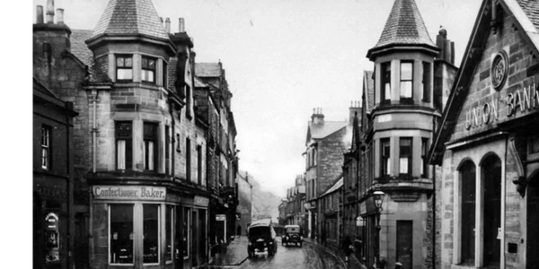 Old view of The Bank, Dunblane