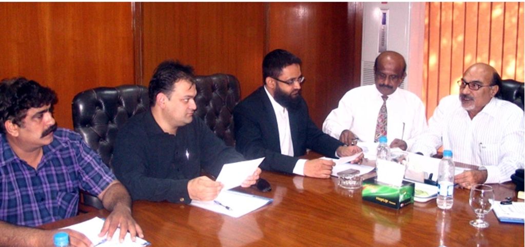 Hafeez ur Rehman Butt in an ABAD's meeting