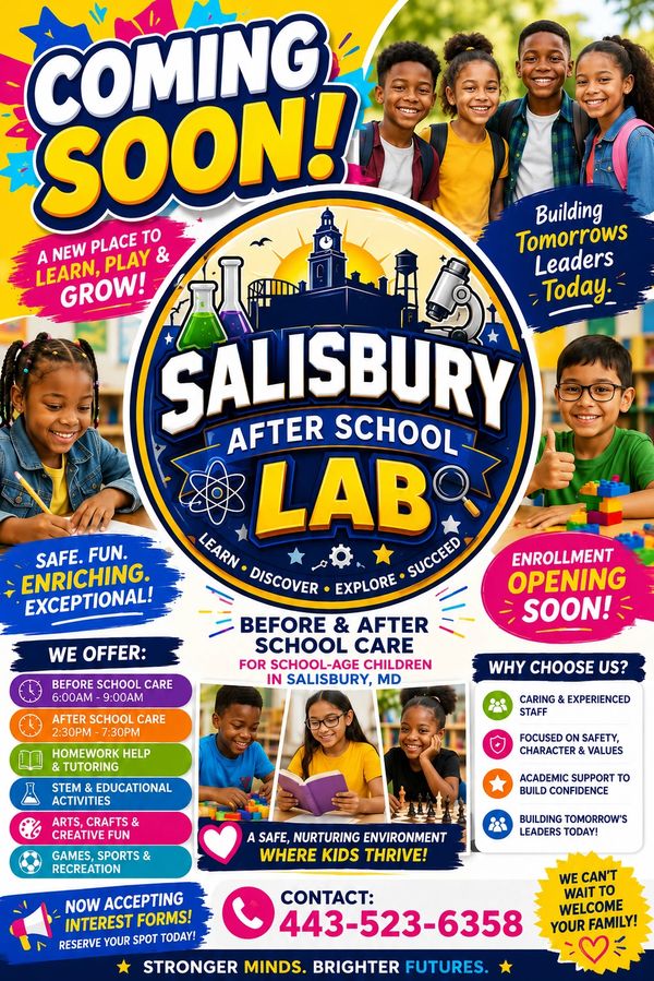 Salisbury After School Lab offers before & after school care with enriching activities.