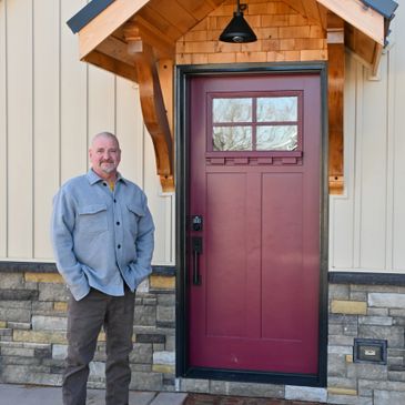 Portico and new front door in Eldersburg, MD