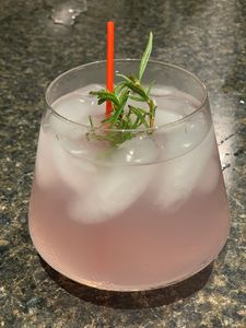 rosemary lemonade alcoholic drink bar fresh light