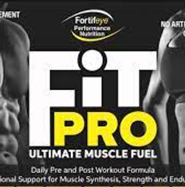 Newest sports nutrition supplement Fortifeye Fit Pro