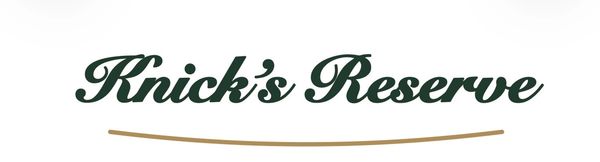 Logo with text 'Knick's Reserve' in cursive font.