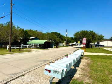Coastal Bend MHP Entrance with mailboxes