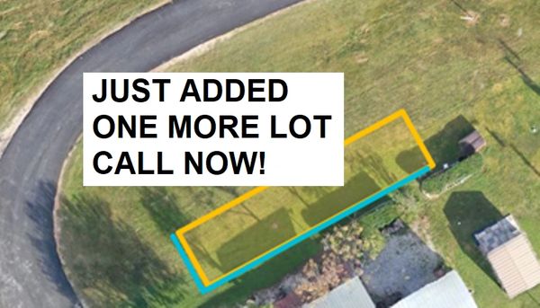 Vacant mobile home lot in New Braunfels, Texas.