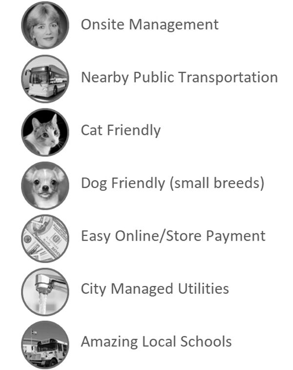 Amenities include onsite management