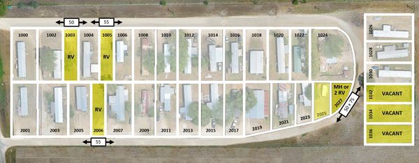Weimar RV Lot Map