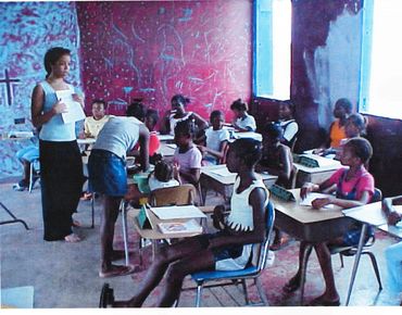 school room with children
