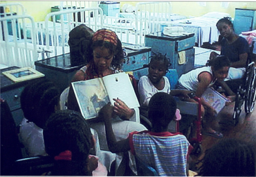 teaching handicap children in Jamaica