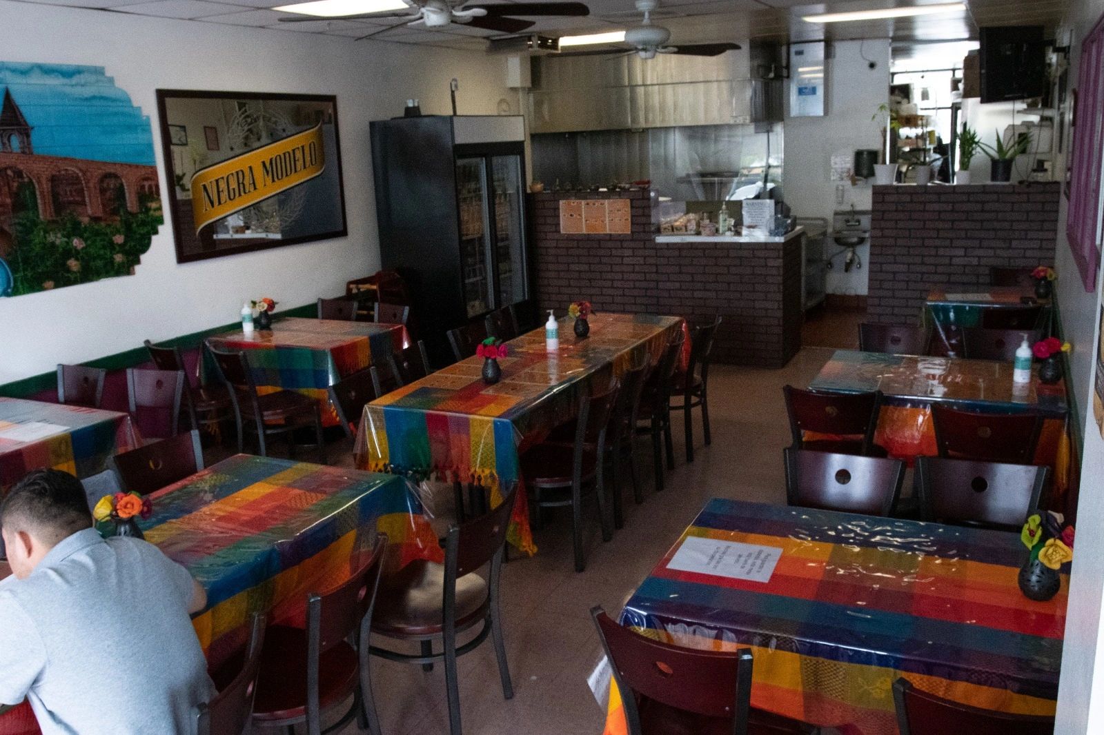 Dining section of restaurant