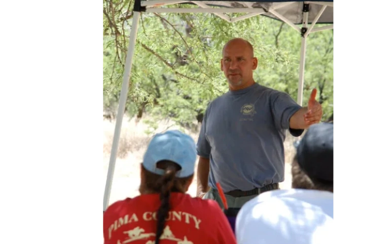 Dr. Slagel instructing a Wilderness Medicine class