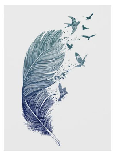 Feather with Birds Intuitive Psychotherapy
