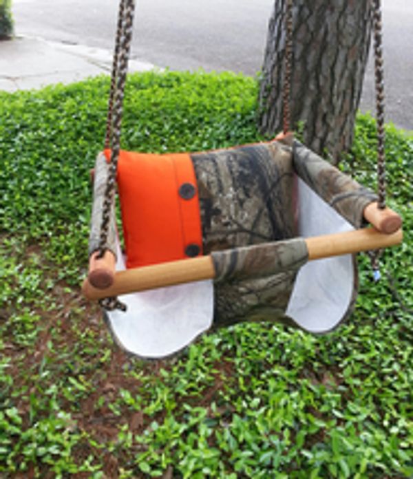 Baby Swing - Orange and Camouflage