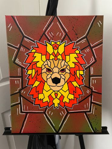 The Man In Me canvas painting.