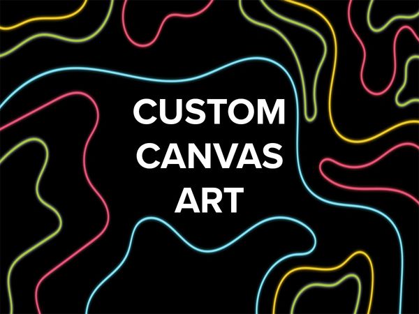 Custom canvas art.