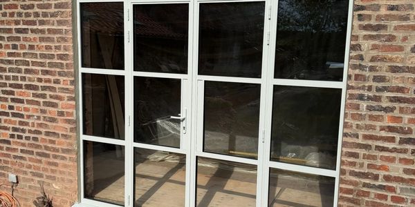 Steel Look French Doors Cumbria | Windows in the Lakes