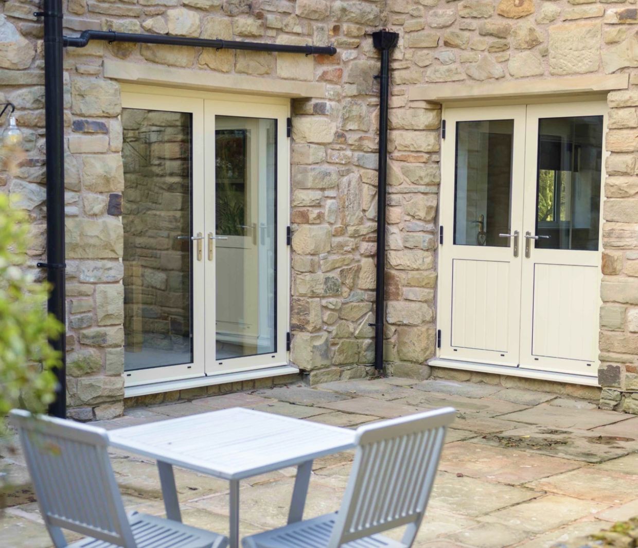 Alitherm 400 Steel Look French Doors Cumbria | Windows in the Lakes