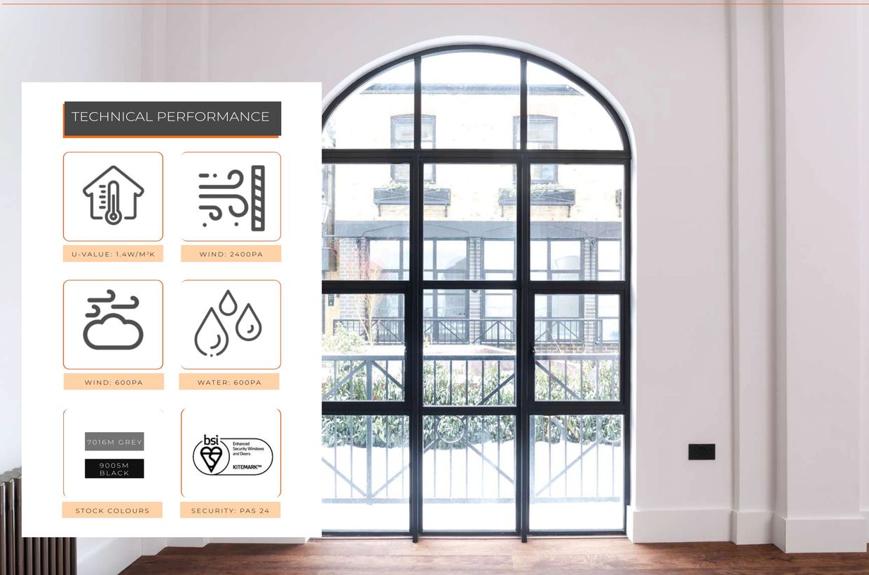 AD-55 Steel Look French Doors Cumbria | Windows in the Lakes