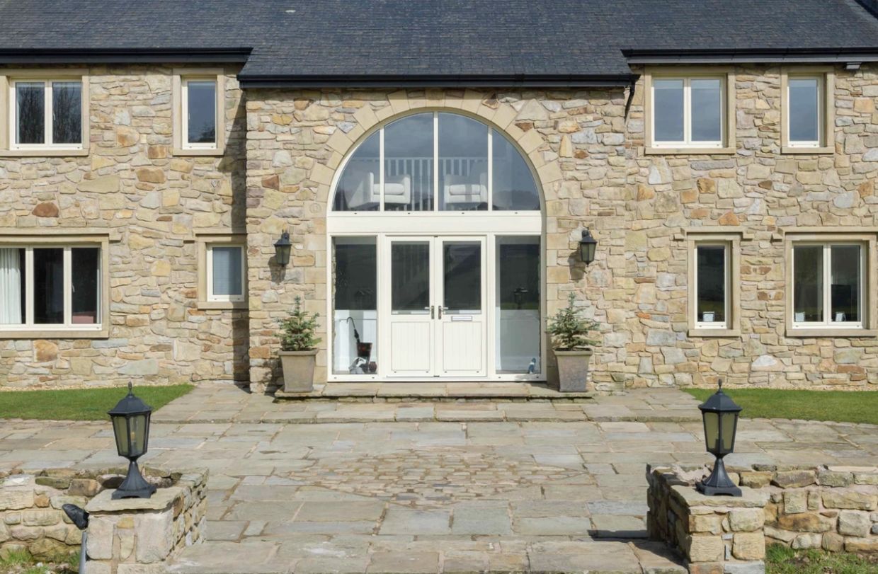 Alitherm 400 Steel Look French Doors Cumbria | Windows in the Lakes