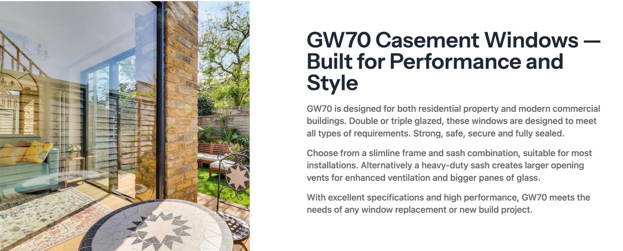 GW70 Steel Look Windows Cumbria | Windows in the Lakes