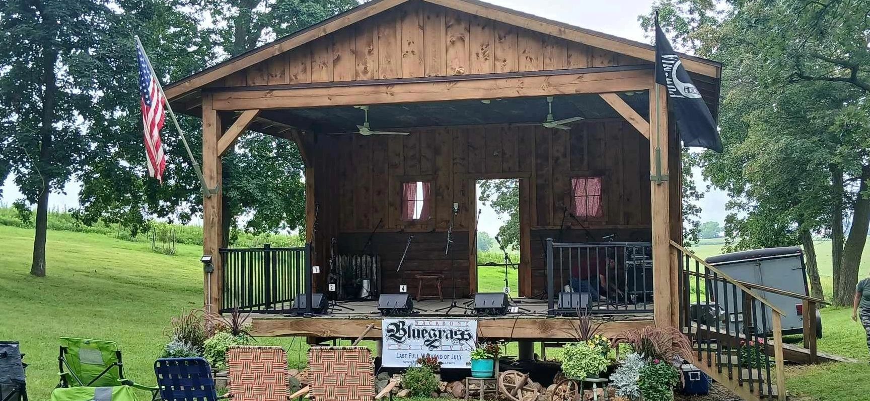 image of backbone bluegrass stage