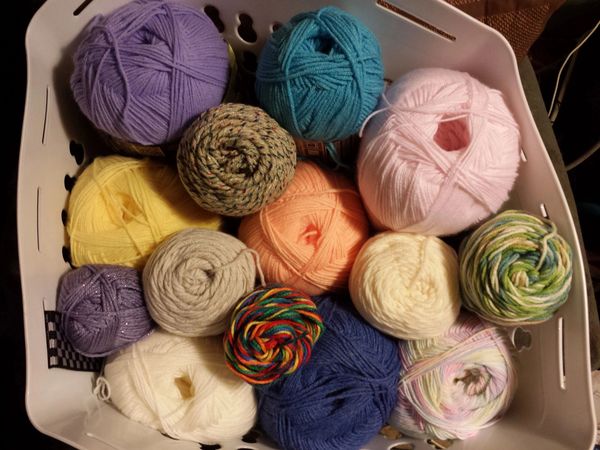 Skeins of yarn