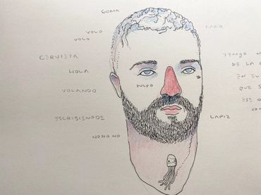 5x7 ink, color pencil, and graphite on paper