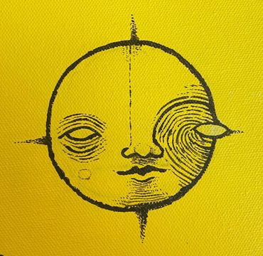 Experimenting with paint for my “elephant eye” exploration. Is the eye entering or leaving the sun?