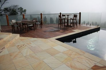 Decking and Stone Pool Surrounds