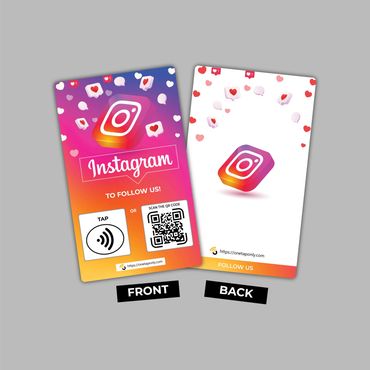 Instagram NFC Card, Get more Instagram followers, Increase Instagram followers