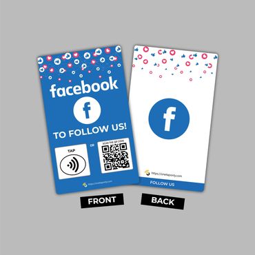 Facebook NFC Card, Get more Facebook followers, Increase Facebook followers