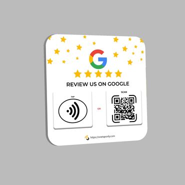 Get Reviews on Google, Google Reviews Plate NFC