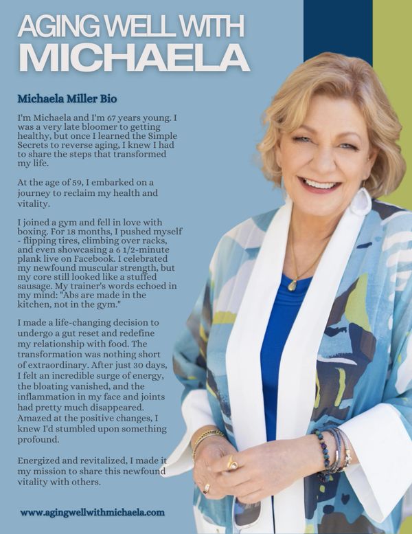 Flier creation for Aging Well with Michaela.