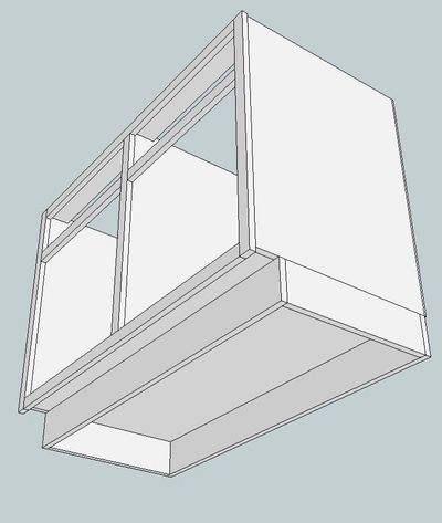 Custom base cabinet with pedestal base designed with CabinetVIEW and CabinetCRUNCHER