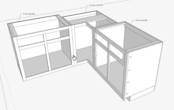 CabinetVIEW cabinet design software using SketchUp