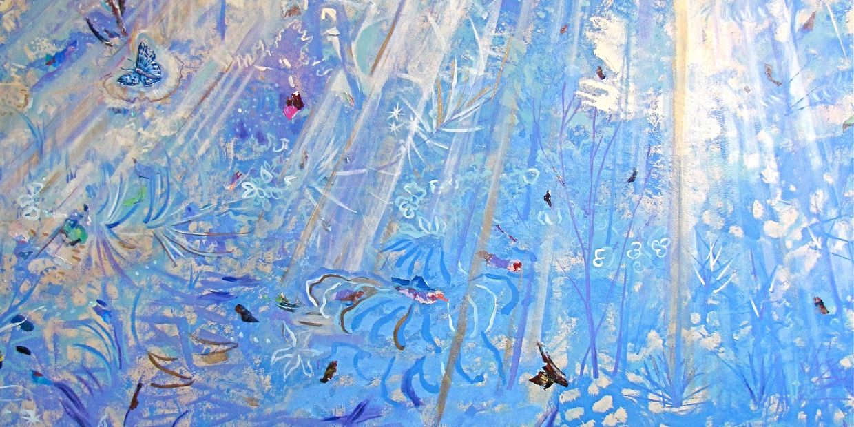 Artist Lisa Porter Lawrence, vibrant natural spiritual fresco.