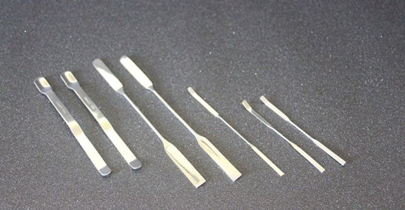 Metal Spatulas for mixing thick film paste, various sizes, high viscosity blending