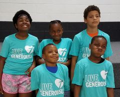 Goofy faces, and kids having fun. This is what it's all about.