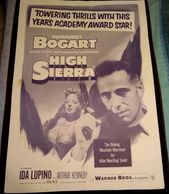 1952 High Sierra 1-sheet poster Humphrey Bogart Ida Lupino