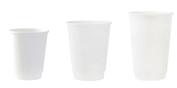 Double Wall Paper Hot Cups in three sizes from MP Classics