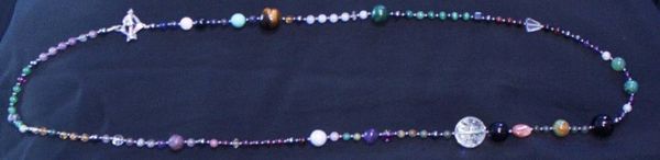 all round zodiac and planet beads necklace design - custom horoscope necklace