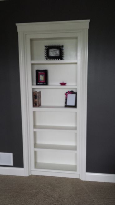 Hidden bookcase door