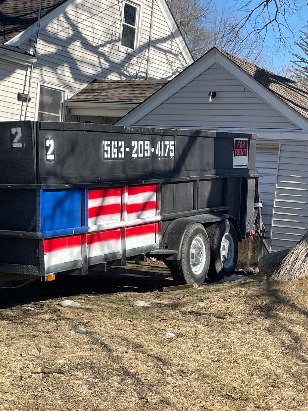 Right up to the garage to make it convenient to load