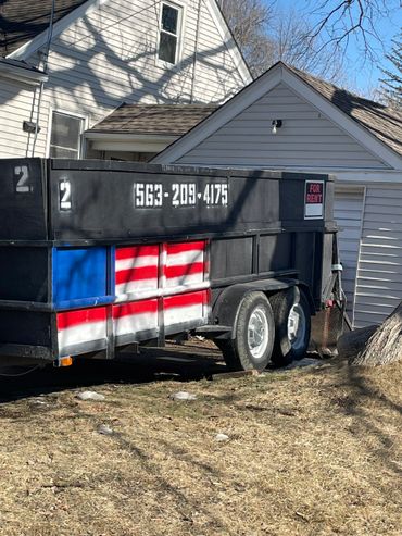 Right up to the garage to make it convenient to load
