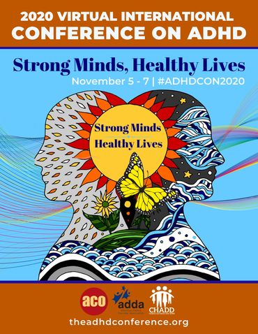 The official 2020 conference on ADHD poster.