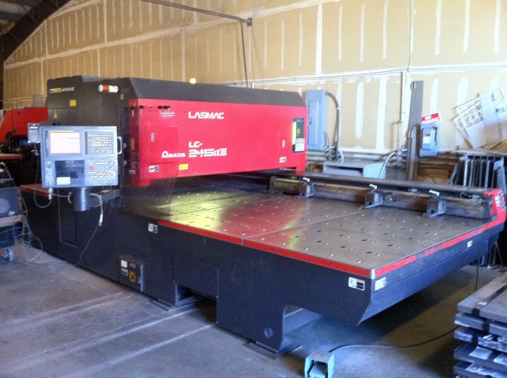 Amada Laser 2415
2000 watt table size 60x100 with repositioning
3/8 capacity steel
1/4 capacity stai